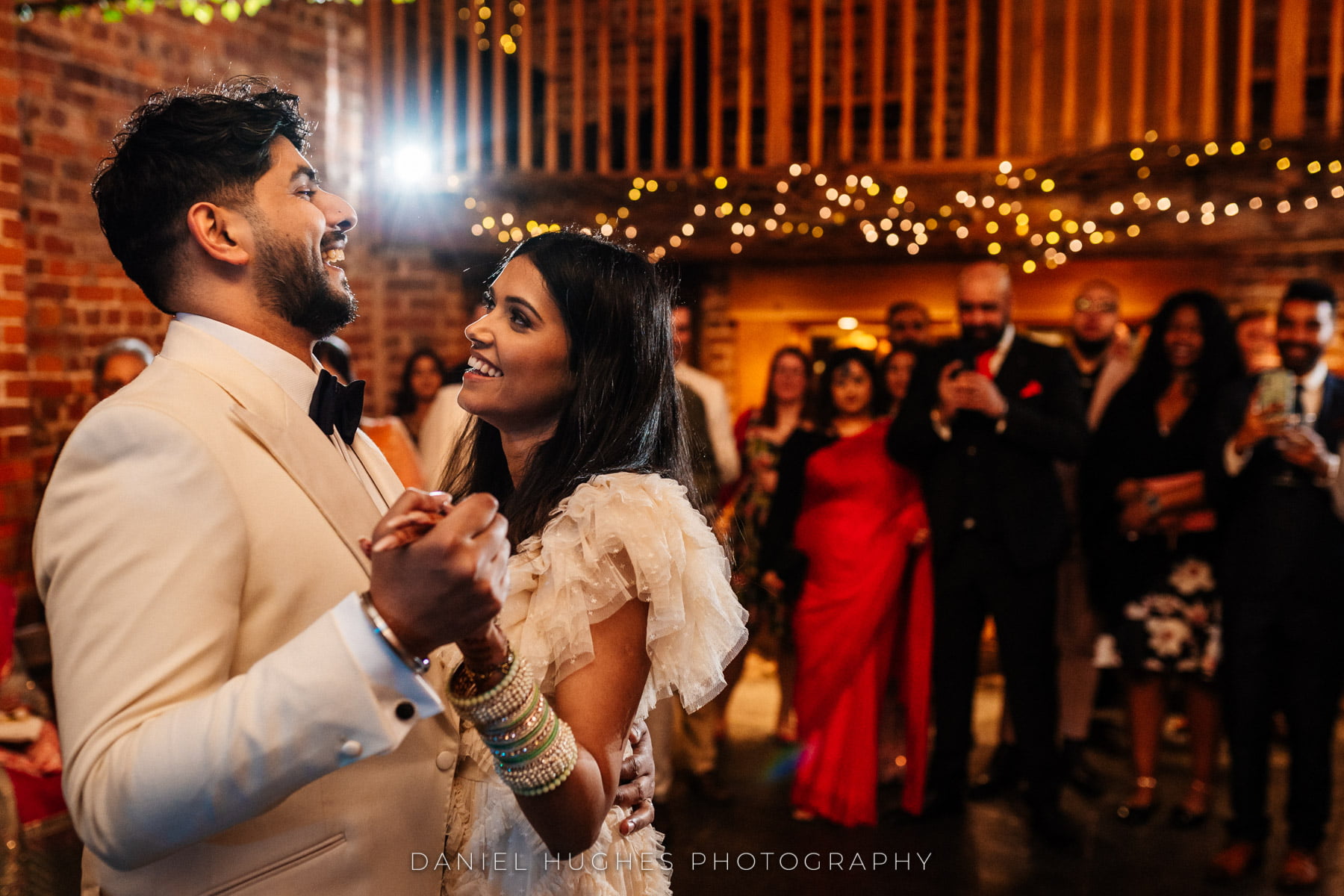 Gurpreet and Kamrun are dancing with so much joy in the Granery Barns.